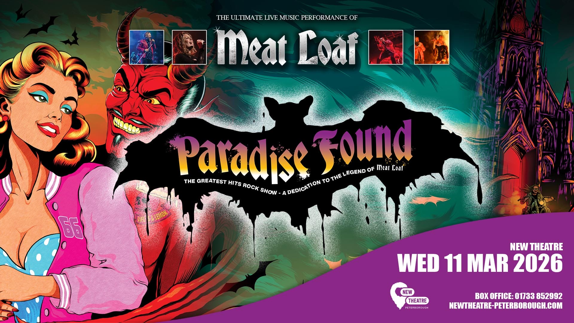 Paradise Found - Live Meat Loaf Rock Show - New Theatre, Peterborough